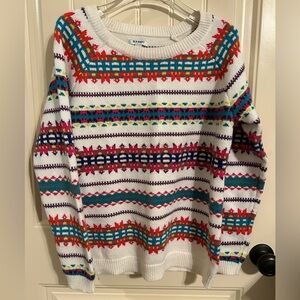 Old Navy Women's Colorful Fair Aisle Sweater